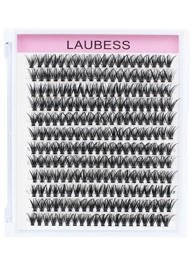 LAUBESS Eyelash Clusters LAUBESS Lash Clusters Individual Lashes DIY Cluster Eyelash Extensions DIY at Home Waterproof Cluster Lashes (40D-D-13) - Image 2