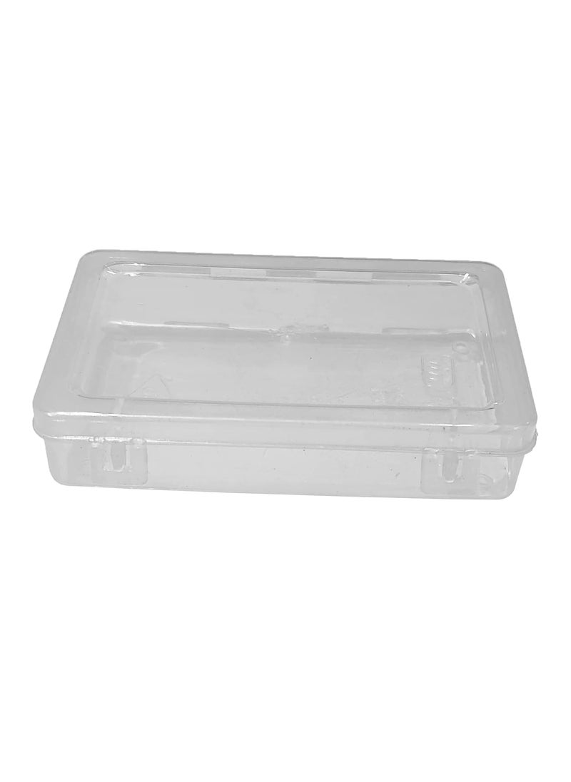 La belleza - LA BELLEZA Multipurpose Plastic OrganizerStorage Container Box Transparent for Jewellery/Medicines/Stationery/Cosmetics/Plastic Box 3.5 x 2 x 0.75 inch (9 x 5 x 2 cm Pack of 24) - Image 1
