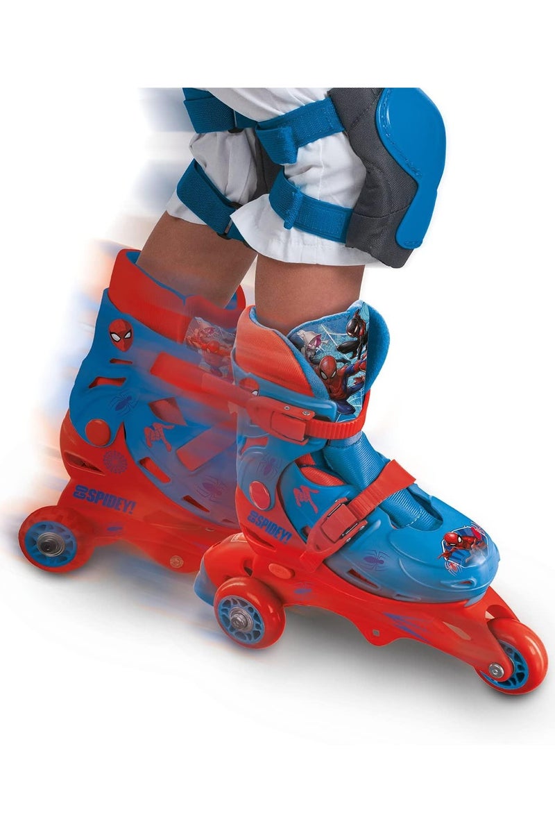 MONDO زلاجات موندوا سبايدرمان ثلاثية العجلات القابلة للتعديل بحجم 29-32 | زلاجات للأطفال | مغامرة في الهواء الطلق - Image 2