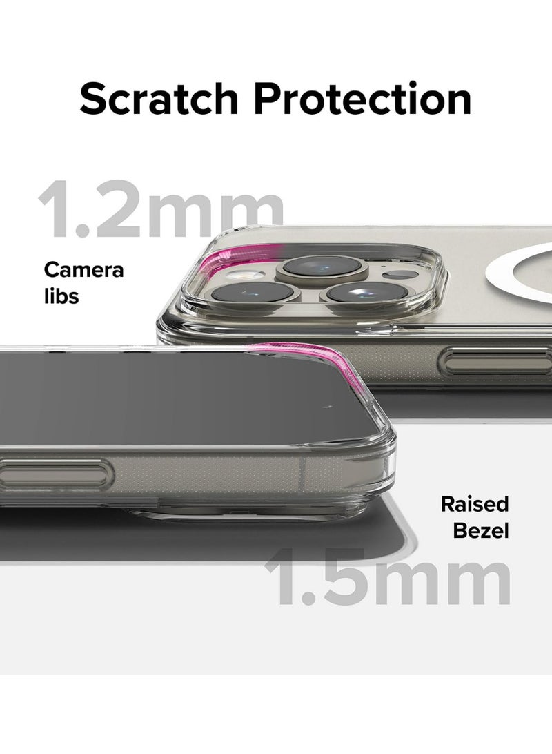 UMIXPRO Magnetic Clear Case for iPhone 15 Pro Max 6.7-Inch, MagSafe Compatible, Shockproof Bumper, Anti-Scratch Back - Image 3