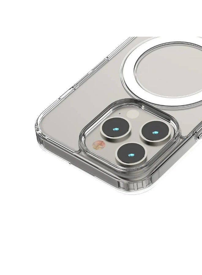 UMIXPRO Magnetic Clear Case for iPhone 15 Pro Max 6.7-Inch, MagSafe Compatible, Shockproof Bumper, Anti-Scratch Back - Image 2