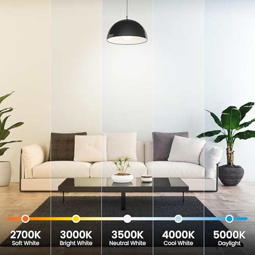 Feit Electric A19 LED Light Bulb, 100W Equiv, Non-Dimmable, Selectable Color Temperatures (2700K-5000K), 1500 Lumens, General Purpose Light Bulbs, 17,000-Hour Lifetime, OM100/5CCT/15KLED/6, 6 Pack - Image 3