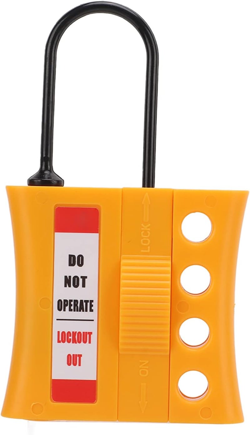 klarako Lockout Lock Tag Out Hasp Kit, 4‑Hole Nylon Insulated Universal Safety Lock for Explosionproof Place - Image 4