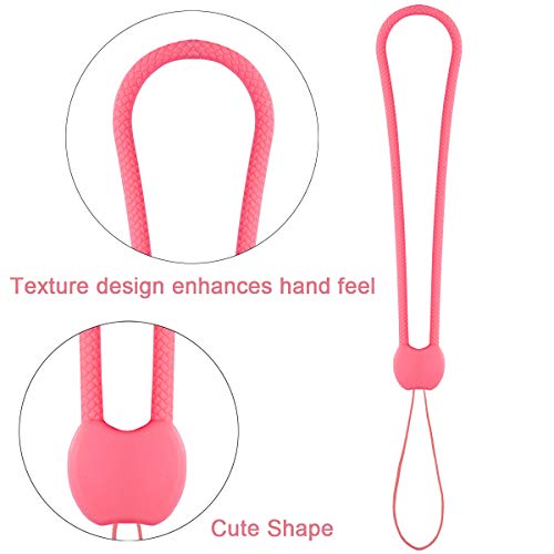 YOUOWO Short Small Wrist Lanyards 5 Pcs Straps Hand Lanyard Silicone Rubber Charms,For CellPhone Pen Umbrella Water Cup Kettle Camera USB Thumb Drives Keys - Image 4