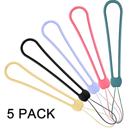 YOUOWO Short Small Wrist Lanyards 5 Pcs Straps Hand Lanyard Silicone Rubber Charms,For CellPhone Pen Umbrella Water Cup Kettle Camera USB Thumb Drives Keys - Image 2