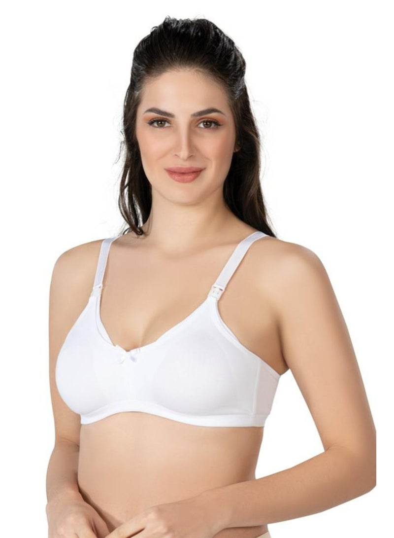 Women's Cotton Non-Padded Feeding Nursing Bra  - Image 2