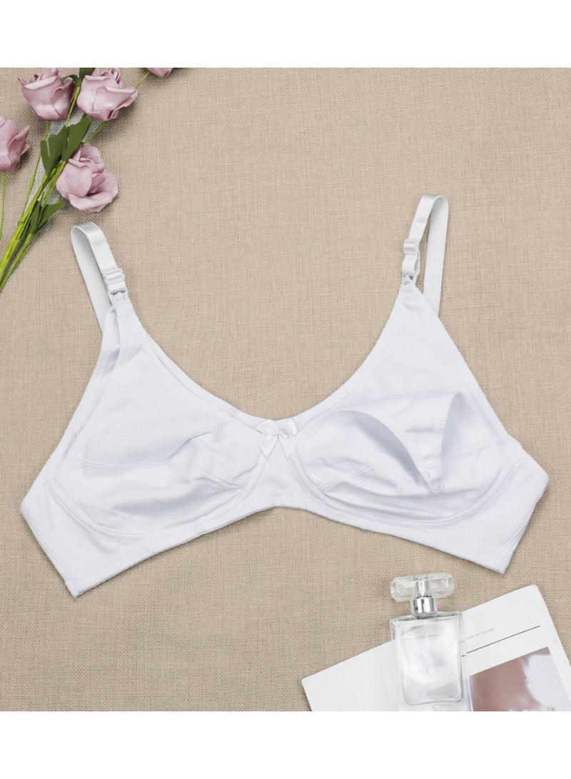Women's Cotton Non-Padded Feeding Nursing Bra  - Image 4