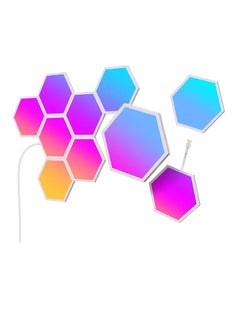 Govee 10 قطع من لوحات الإضاءة Glide Hexa RGBIG مع مزامنة الموسيقى  - Image 1