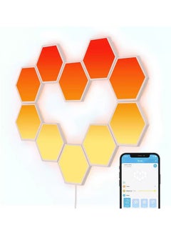 Govee 10 قطع من لوحات الإضاءة Glide Hexa RGBIG مع مزامنة الموسيقى  - Image 2