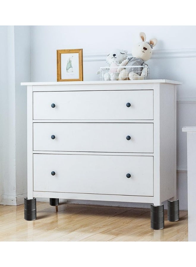 عربست وسادات مانعة للاهتزاز للغسالة، عبوة من 4 وسادات قابلة للتكديس، عازلة للضوضاء والصدمات، عازلة للضوضاء والصدمات، تحمي قواعد الغسالة، وتناسب معظم الموديلات. - Image 2