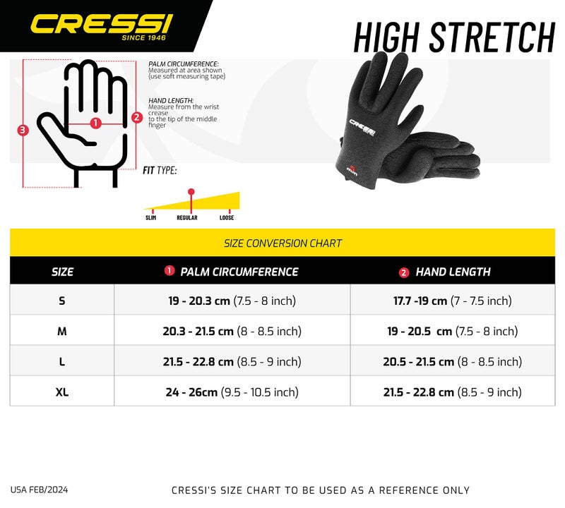 Cressi High Stretch Diving Gloves (2.5mm, Small) - Image 4