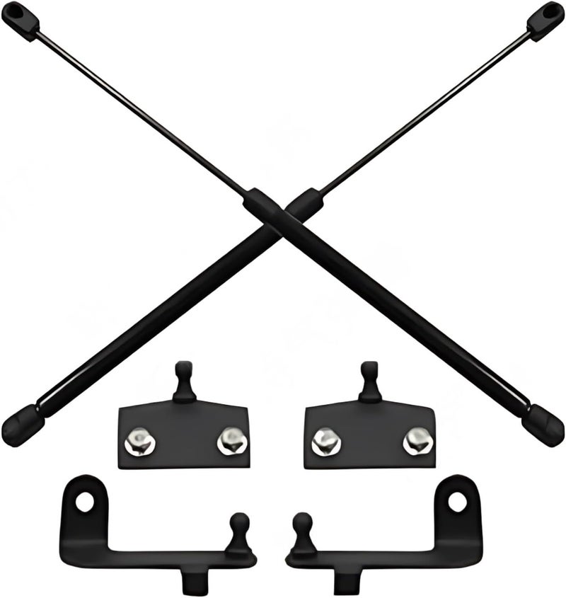 Hood Struts for Jl 2018-2024, Hydraulic Assist, Steel Brackets, Easy to Install - Image 1
