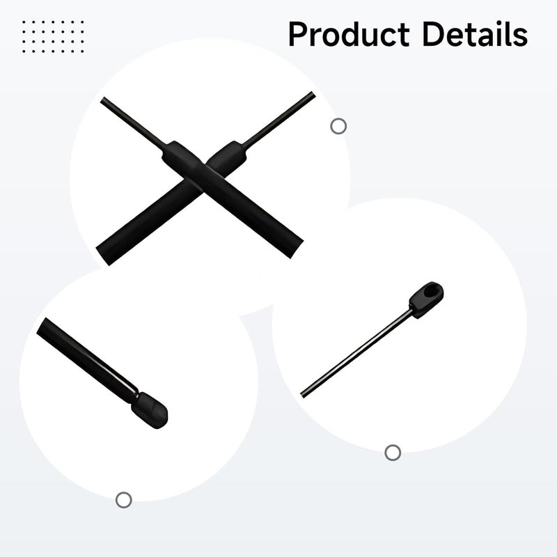Hood Struts for Jl 2018-2024, Hydraulic Assist, Steel Brackets, Easy to Install - Image 2