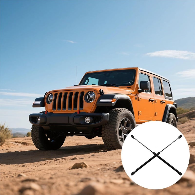 Hood Struts for Jl 2018-2024, Hydraulic Assist, Steel Brackets, Easy to Install - Image 3