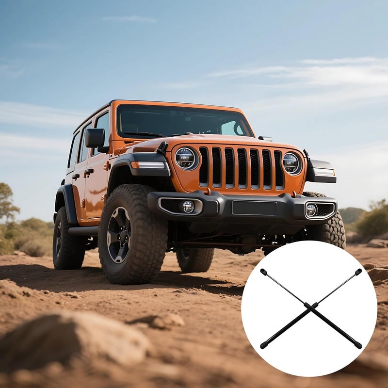 Hood Struts for Jl 2018-2024, Hydraulic Assist, Steel Brackets, Easy to Install - Image 4