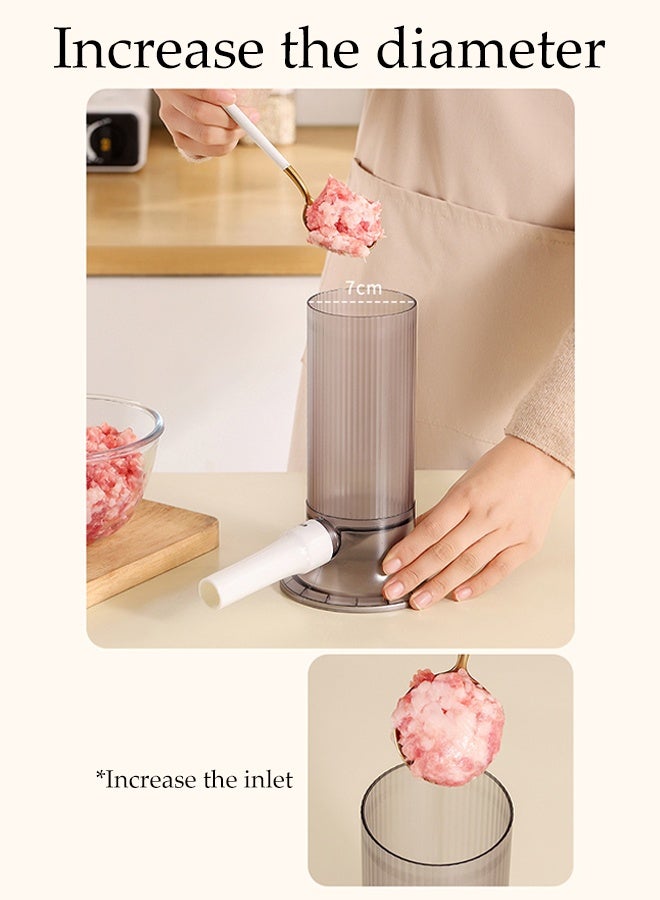 DUNISO Sausage Stuffer with 4 Different Inches Stuffing Tubes, Manual Sausage Maker,Homemade Sausage Machine Making Kit, for Home, Camping, Outdoor Grill BBQ - Image 4