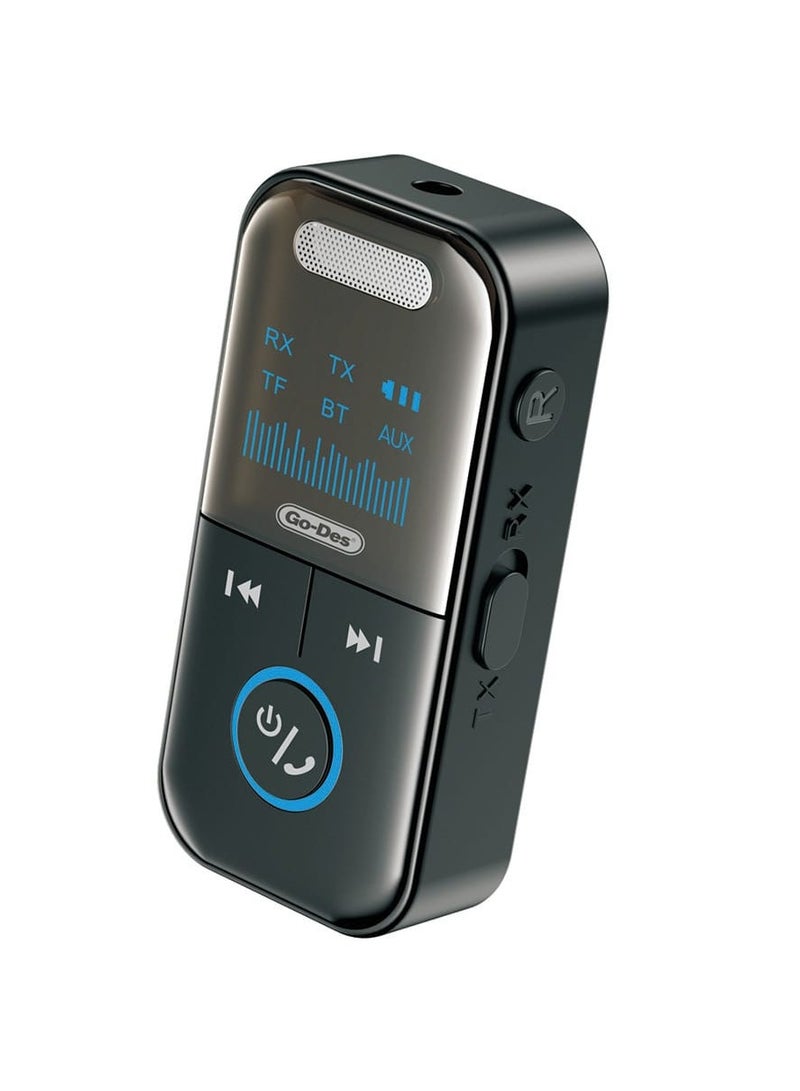 GO-DES GD-BT208 4-in-1 Wireless Bluetooth 5.3 Audio Transmitter and Receiver Adapter - Image 1