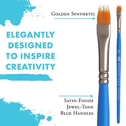 Princeton Select Artiste, Series 3750, Paint Brush for Acrylic, Watercolor and Oil, Filbert Grainer, 1/4 Inch - Image 4