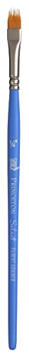 Princeton Select Artiste, Series 3750, Paint Brush for Acrylic, Watercolor and Oil, Filbert Grainer, 1/4 Inch - Image 1
