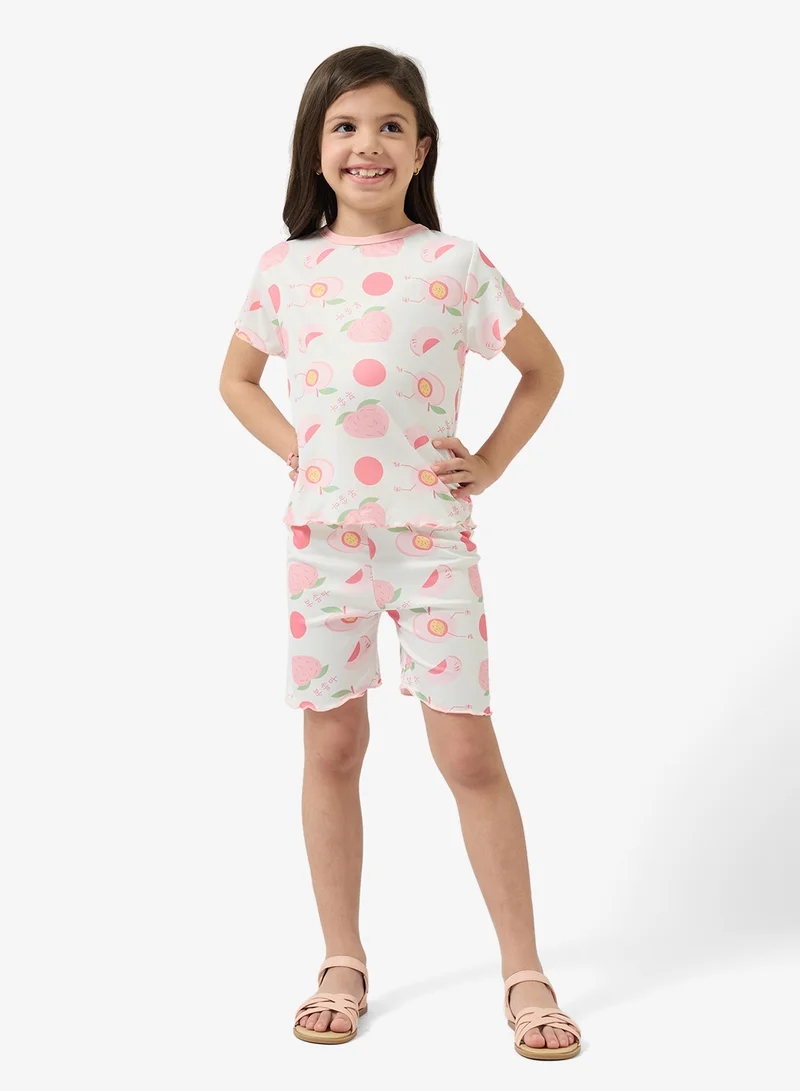 Pinata Fruit Print Tshirt and Shorts Set