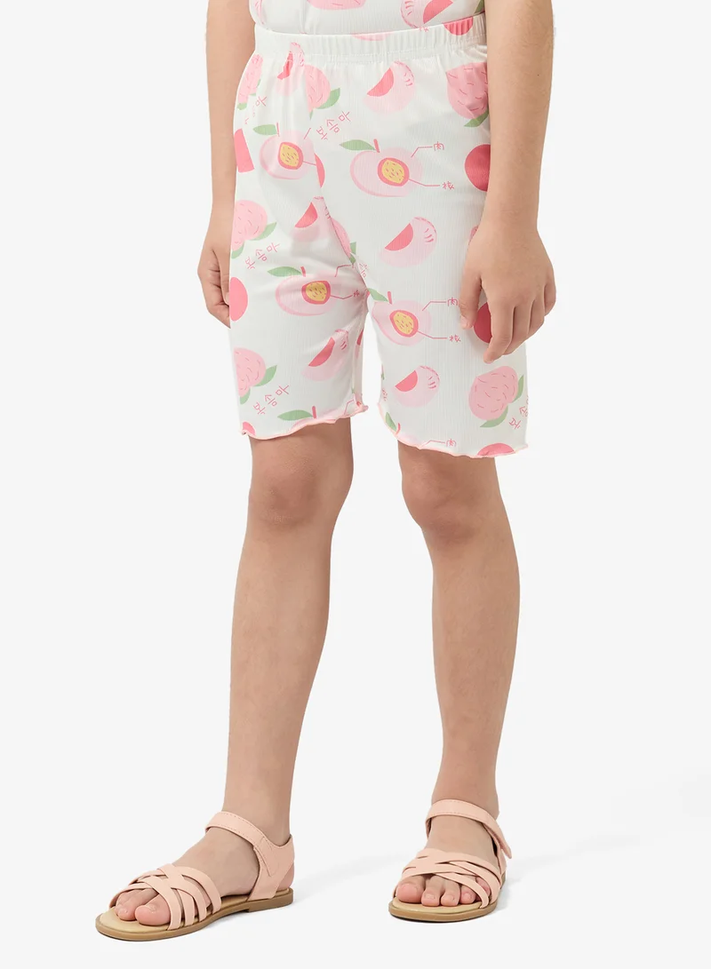 Pinata  Fruit Print Tshirt and Shorts Set for Women | Best Price UAE