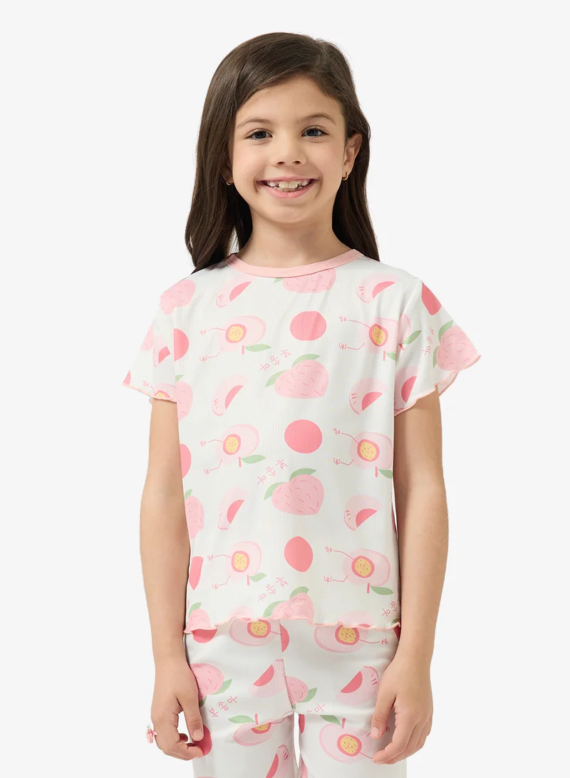 Pinata  Fruit Print Tshirt and Shorts Set for Women | Best Price UAE