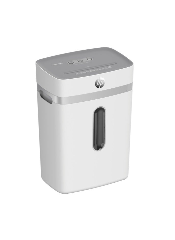 HP OneShred 12CC Office Paper Shredder Machine, P-4 Security, Cross Cut, 12 Sheets, 23L Bin - 2802 White - Image 1