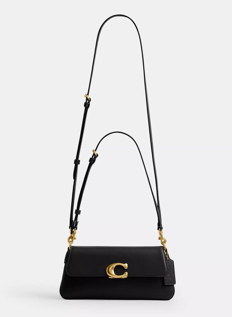 كوتش اوت ليت حقيبة كتف Coach Jet، حقيبة كروس نسائية، حقيبة يد نسائية، حقيبة سفر نسائية، 25 سم - أسود - Image 5