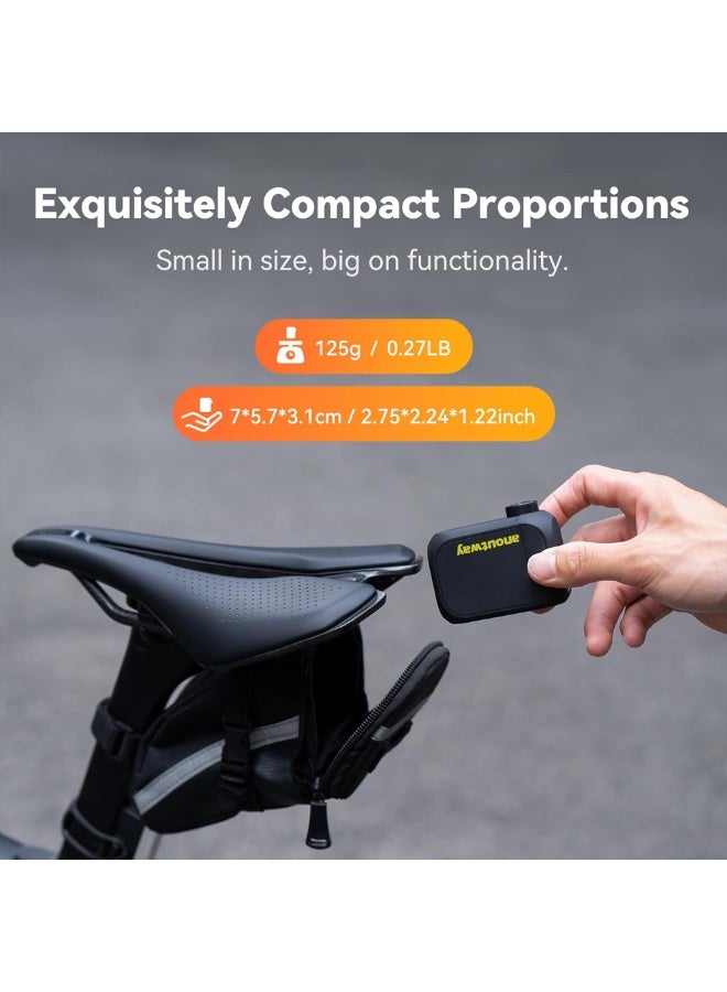 AT1 Pro Smart Electric Tire Inflator, Tiny Rechargeable Electric Air Pump, Max 120 PSI, Auto Stop, with Presta and Schrader Valve for E-Bike, Mountain Bike, Mini bike, City Bike and Road Bike - Image 5