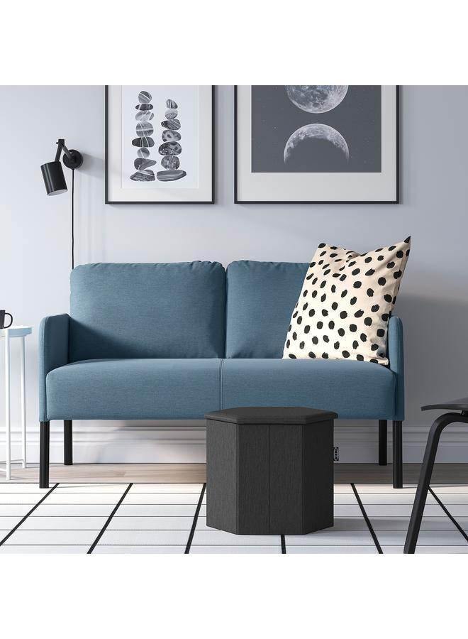 Zaboon Pouffe With Storage, Knisa Dark Grey - Image 3