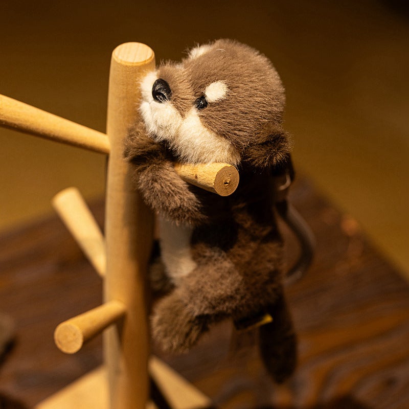 Soft Otter Plush Pendant Bag Charm Weighted Stuffed Animal Toy - Image 5
