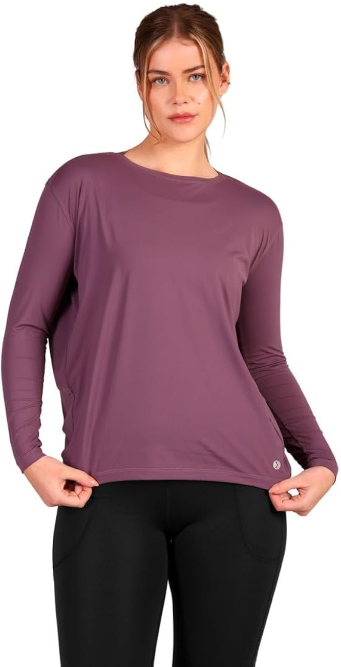 Sigma Fit motion guard long sleeve sweatshirt purple WLS-W25-18