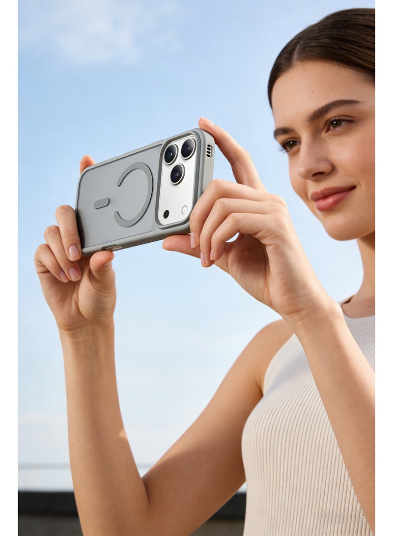 Magnetic Case for iPhone 17 Pro 6.3-Inch Compatible with MagSafe，Translucent Matte Back，Military-Grade Drop Protection - Image 2