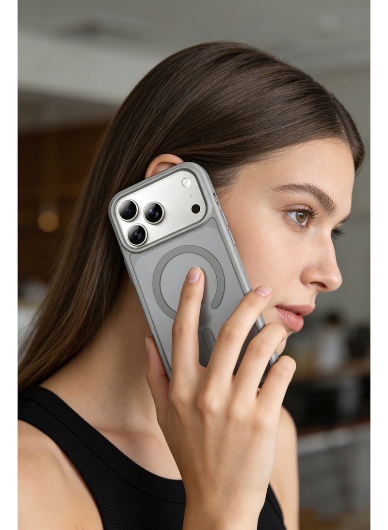 Magnetic Case for iPhone 17 Pro 6.3-Inch Compatible with MagSafe，Translucent Matte Back，Military-Grade Drop Protection - Image 3