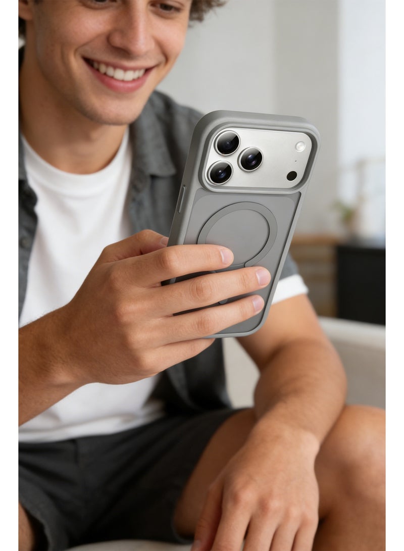 Magnetic Case for iPhone 17 Pro 6.3-Inch Compatible with MagSafe，Translucent Matte Back，Military-Grade Drop Protection - Image 4