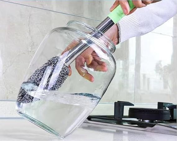 DARKFISH Dark 1 Pcs UltraClean Long Handle Bottle and Jar Toilet Cleaner Brush - Heavy-Duty Scrubber with Ergonomic Non-Slip Grip, Ideal for Deep Cleaning Toilets, Bottles-Jars and Hard Areas  - Image 2