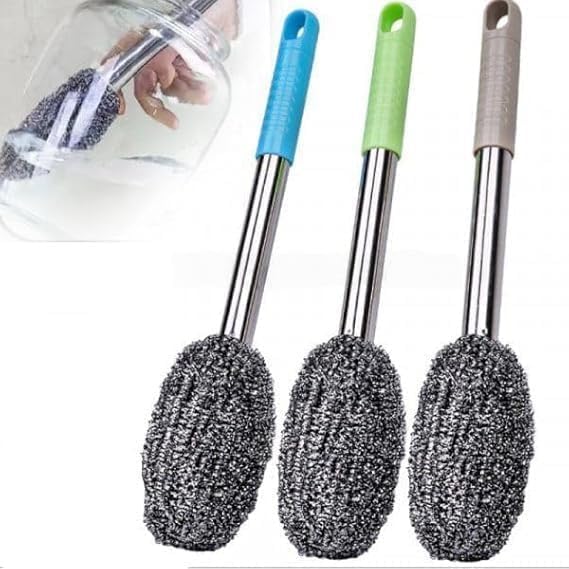 DARKFISH Dark 1 Pcs UltraClean Long Handle Bottle and Jar Toilet Cleaner Brush - Heavy-Duty Scrubber with Ergonomic Non-Slip Grip, Ideal for Deep Cleaning Toilets, Bottles-Jars and Hard Areas  - Image 3