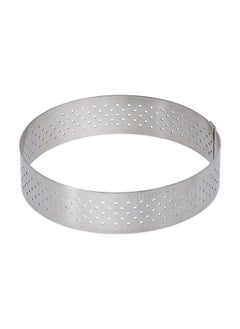 De Buyer Perforated Round Tart Ring 8” Diameter 0.8” Height Perfect For Baking Beautifully Crisp Tarts Easy To Use & Clean Made In France  - Image 1
