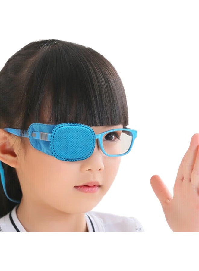 LOVECRAFT Amblyopia Light-Blocking Blue [Medium Size], Full Coverage, Children'S Strabismus Training Correction, Monocular Blindfold - Image 1