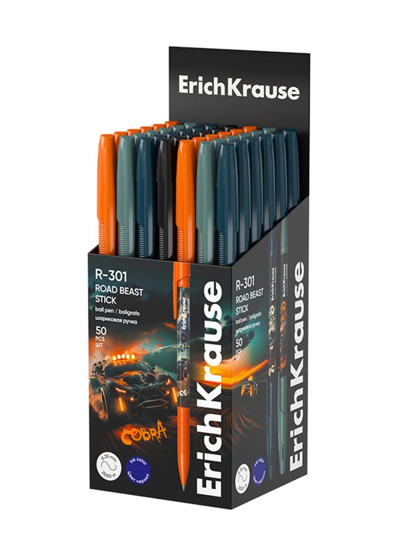 ErichKrause قلم حبر جاف سحري للحيوانات الأليفة 50 قطعة بقطر 0.7 مم وحبر أزرق - Image 3