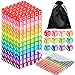 Seifar 120 Pcs Colored Dice Bulk Set 14 MM Polyhedral Dice 6 Sided Standard Dices with Storage Bag for Table Board Games Classroom Math Teaching - Image 3