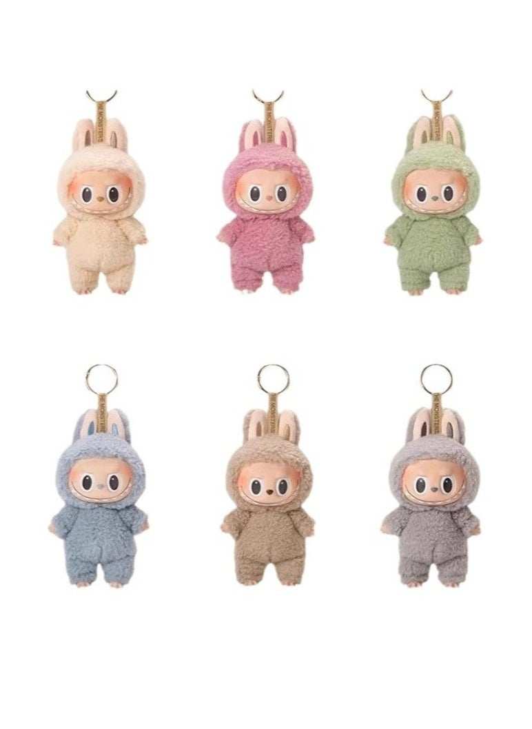 POP MART ( Blind Box ) POPMART POP MART LABUBU Labu vinyl face plush blind box Macaron 1 single box,LABUBU The Monsters Big into Energy Series-Vinyl Plush Pendant Blind Box, Blind Box Figures, Random Design Action Figures Collectible Toys Home Decorations  - Image 1