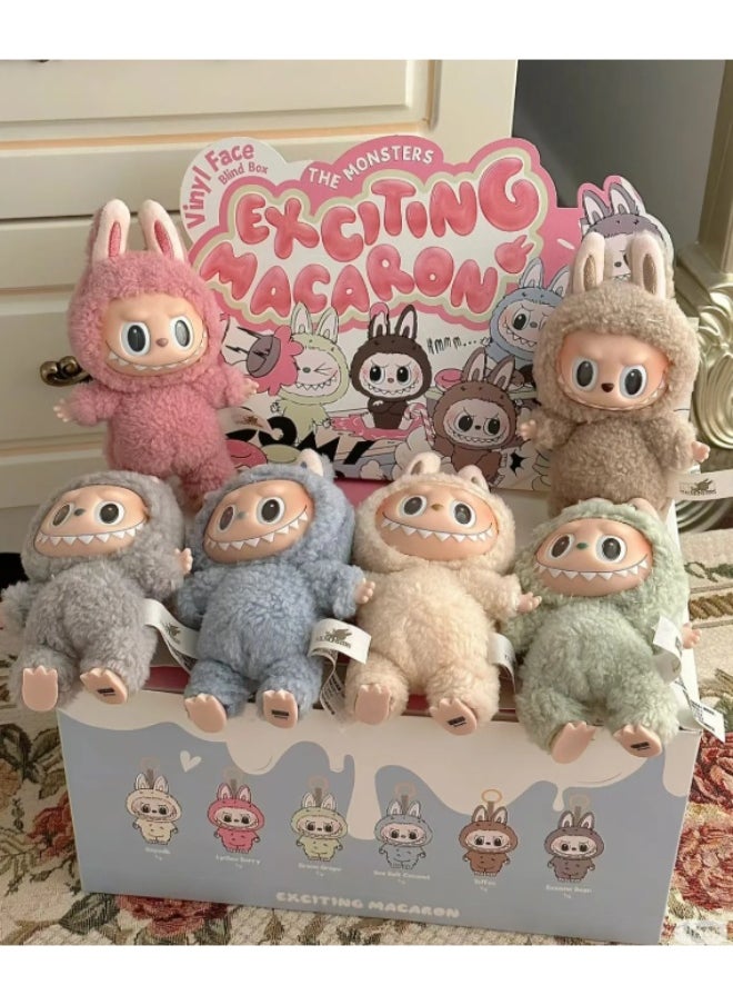 POP MART ( Blind Box ) POPMART POP MART LABUBU Labu vinyl face plush blind box Macaron 1 single box,LABUBU The Monsters Big into Energy Series-Vinyl Plush Pendant Blind Box, Blind Box Figures, Random Design Action Figures Collectible Toys Home Decorations  - Image 3