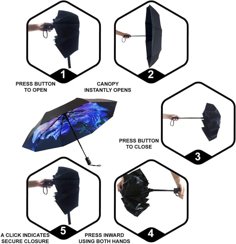 SY COMPACT Travel Umbrella Windproof Automatic Umbrellas Small Compact UV Sun Protection Factory Outlet Umbrella - Image 3