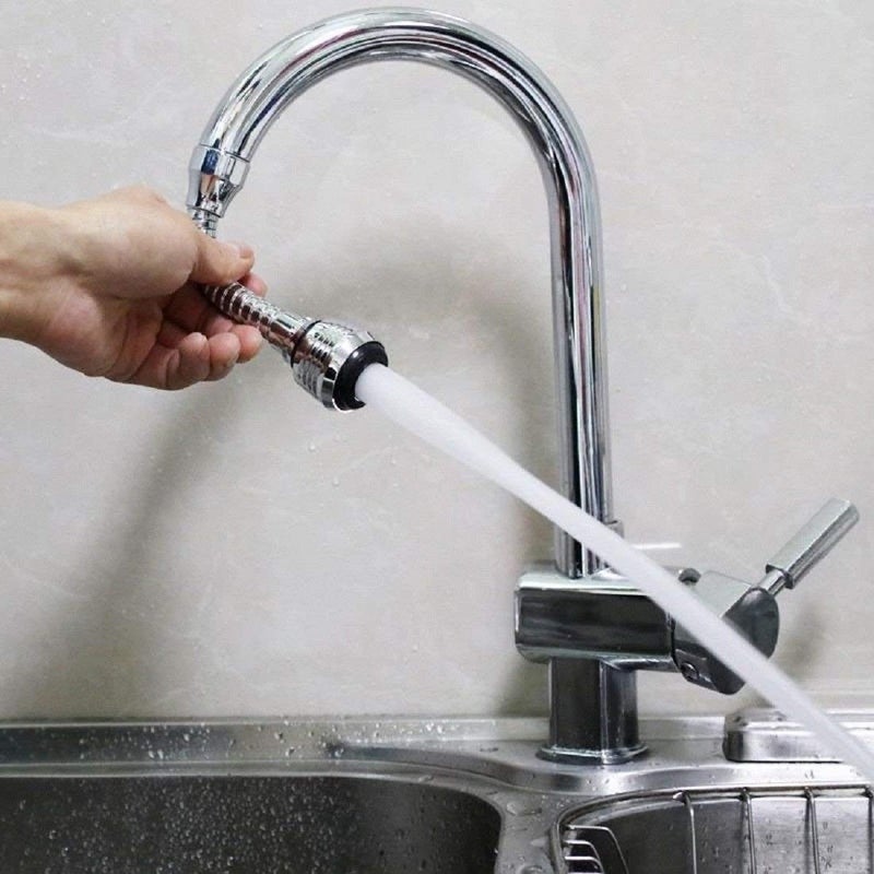 360 Degree Rotating WaterSaving Sprinkler and Faucet Aerator Flexible Water Faucet Sprayer Extender Jet Spray for Sink Turbo Flex  - Image 5