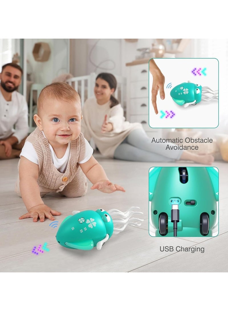 حديقة الألعاب لعبة الأخطبوط الراقص للأطفال، ألعاب زحف كهربائية مع أضواء LED، موسيقى حبار راقصة قابلة لإعادة الشحن، هدية للأولاد والبنات من سن 3 إلى 6 سنوات، لعبة الأخطبوط التفاعلية - Image 5