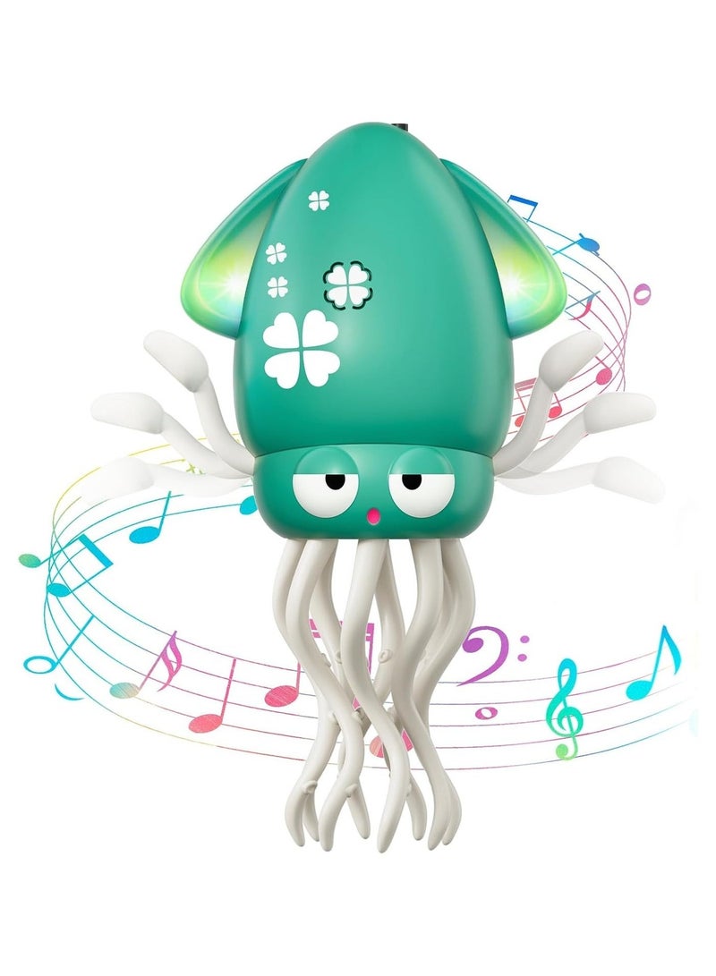 TOY GARDEN Dancing Octopus Toy for Kids, Electric Crawling Toys with LED Lights, Rechargeable Dancing Squid Music Gift for Boys and Girls Ages 3-6, Interactive Octopus Toy - Image 3