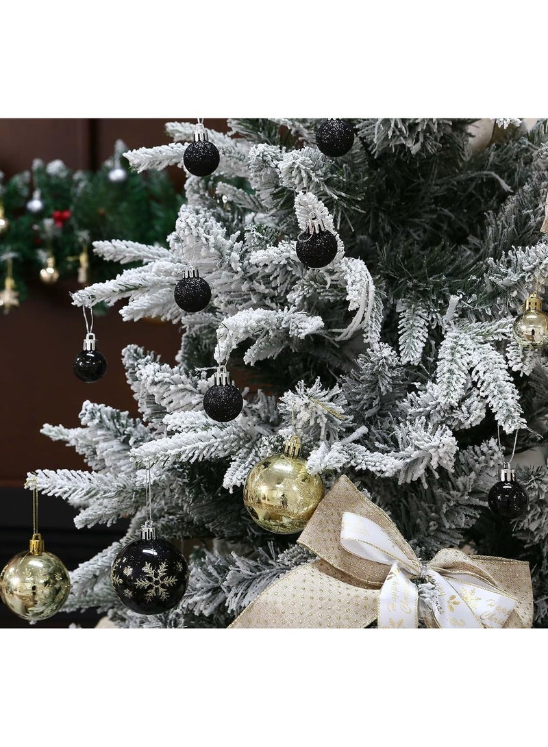 TAPIT Christmas Ball Ornaments 44pcs Shatterproof Plastic Christmas Tree Decorations with Hanging Loop for Xmas Tree Party Home Decor Christmas Tree Ornaments Set Christmas Tree Decorations - Image 3