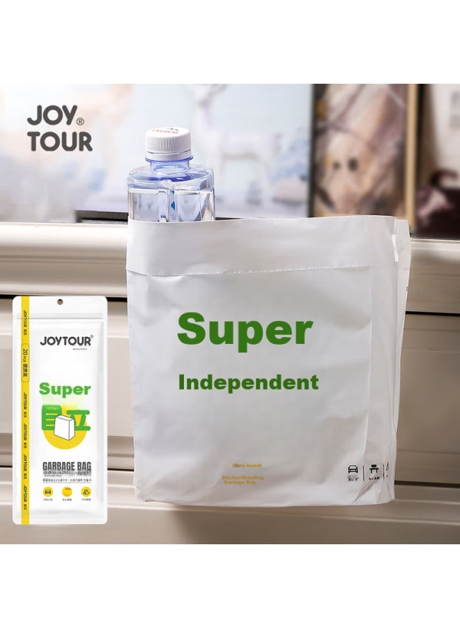 JOY TOUR Joytour Self-adhesive Disposable Car Trash Bags, Thick Cleaning Bags For Vomiting, 40 Pieces - Image 5