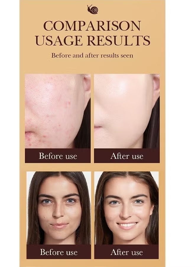 إيلهو جولدن سنزون سائل مرطب إصلاح BB كريم - حلزون طبيعي BB كريم 50 مل ، تغطية كاملة BB كريم طويل الأمد مقاوم للماء للتحكم في الزيت خافي الأساس كريم أساس طبيعي مكياج للنساء # 01 - Image 4